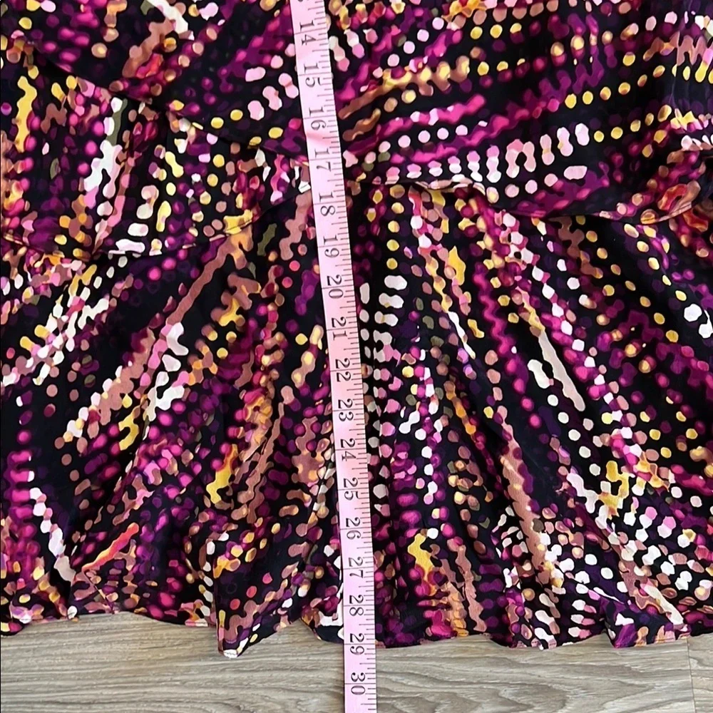BCBGMAXAZRIA Vibrant Strapless Dot Dress Size 4